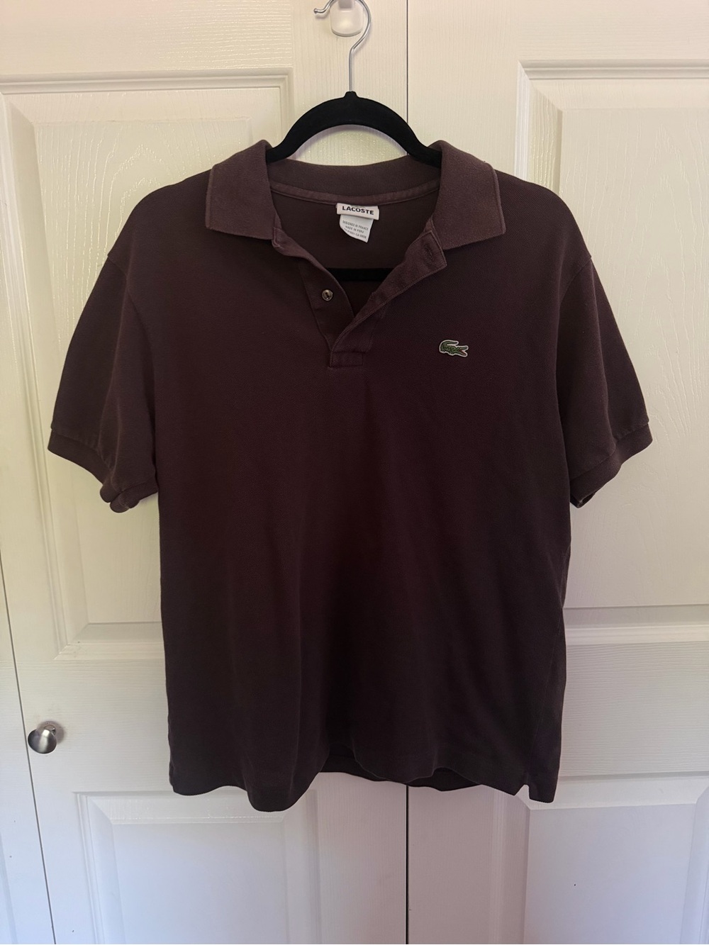 Lacoste Women's Polo Top in Deep Brown